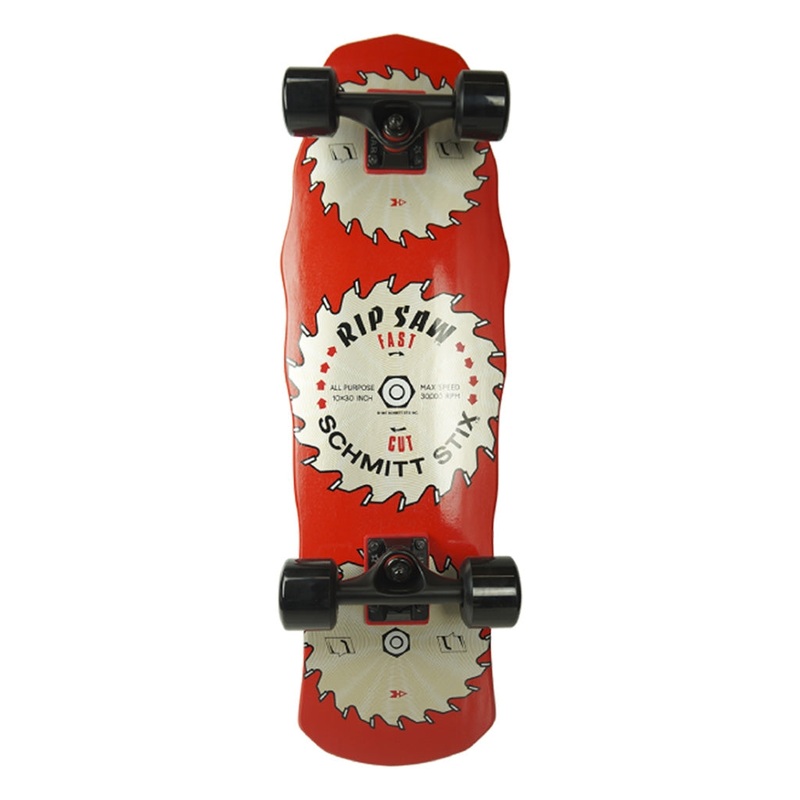Schmitt Stix - Ripsaw Mini Cruiser Red 8.75" Complete Skateboard