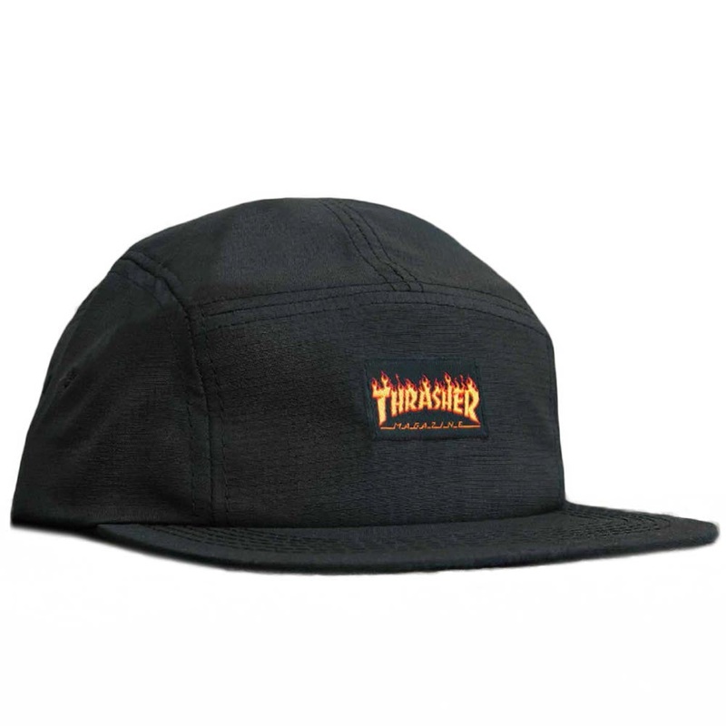 Thrasher - Flame Logo 5 Panel Black