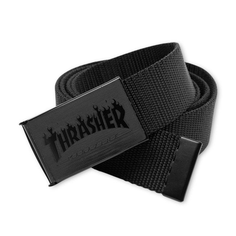 Thrasher - Flame Logo Web Belt Black