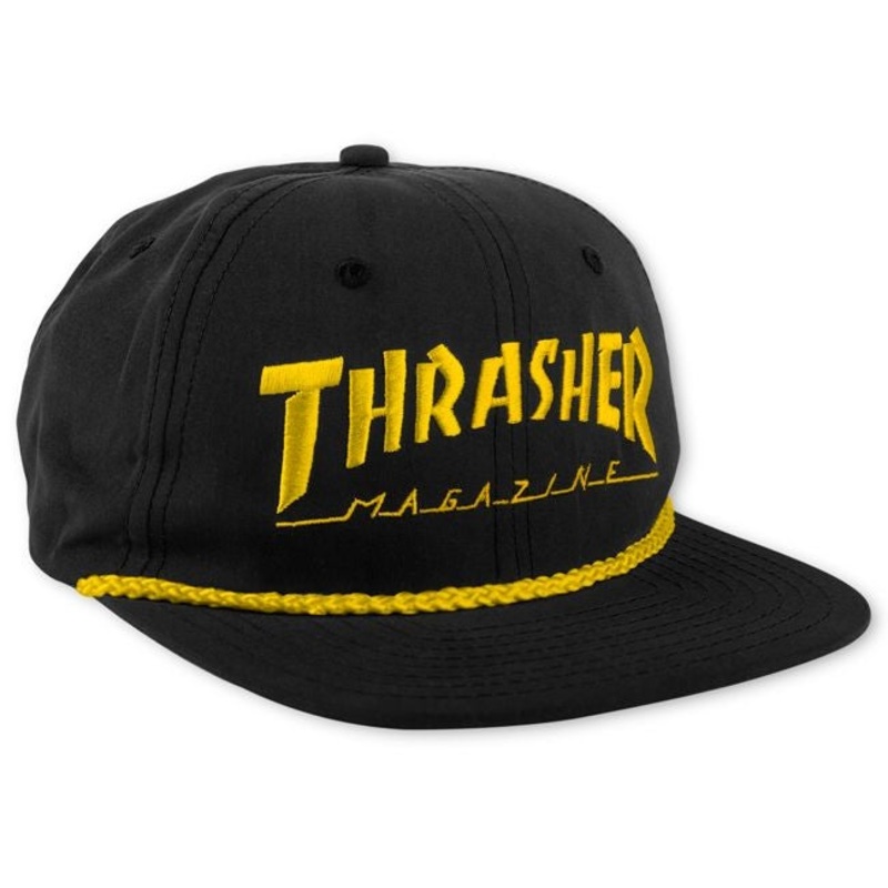 Thrasher - Rope Snapback Black/Yellow