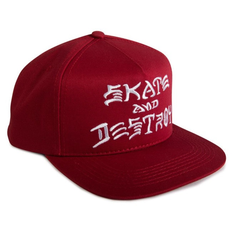 Thrasher - SAD Embroidered Snapback Red