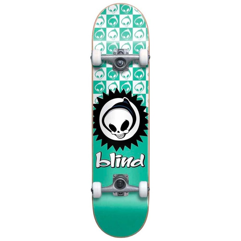Blind - Checkered Reaper Soft Wheels 7.375 Complete Skateboard