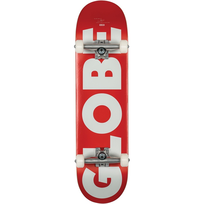 Globe - G0 Fubar Red/White 8.25 Complete Skateboard
