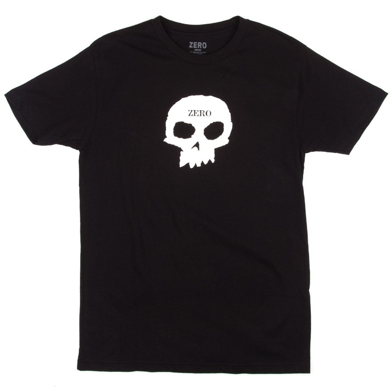 Zero - Single Skull Mens Tee Black