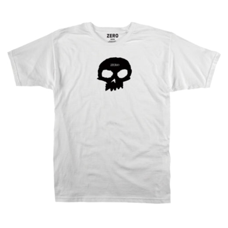 Zero - Single Skull Mens Tee White