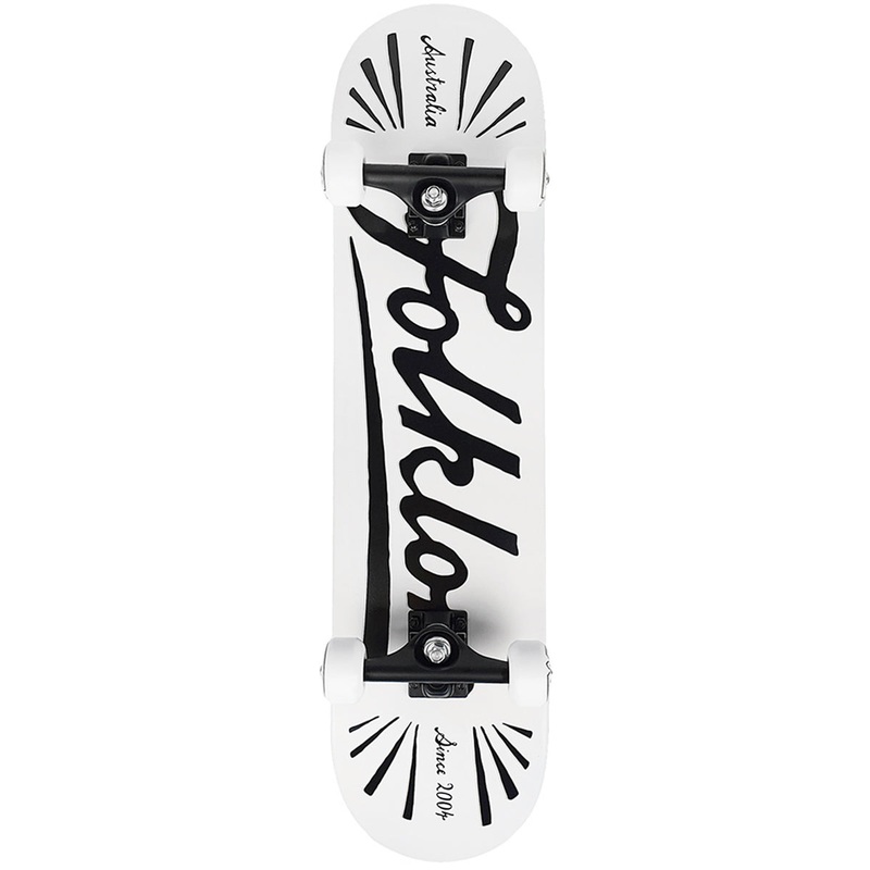 Folklore - Flare White 7.75" Complete Skateboard