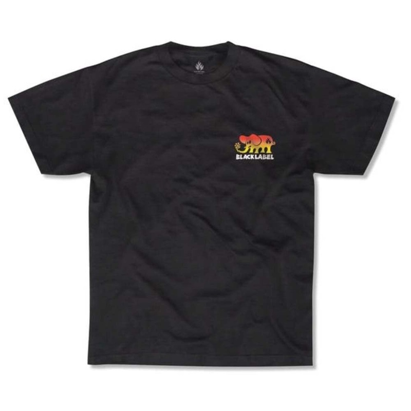 Black Label - Elephant Fade Mens Tee Black