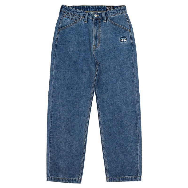 Krooked - Eyes Denim Twill Pants Stone Wash