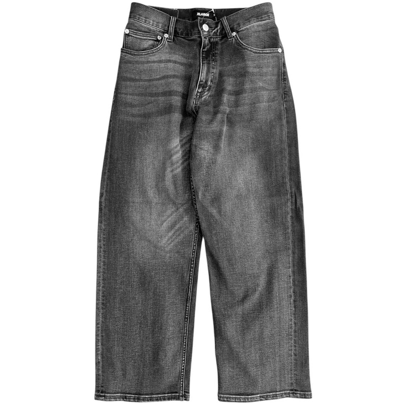 XLarge - Baggy Stretch Denim Pants Washed Black