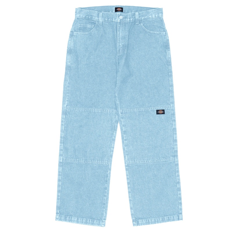 Dickies - 85-283 Double Knee Loose Fit Denim Jeans Light Indigo