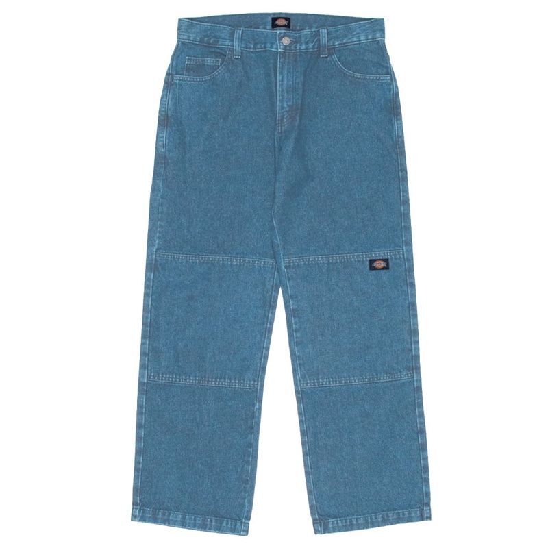 Dickies - 85-283 Double Knee Loose Fit Denim Jeans Stone Washed Indigo