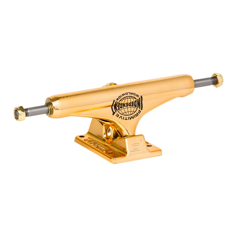 Independent - Primitive Gold Mid 139 Skateboard Trucks