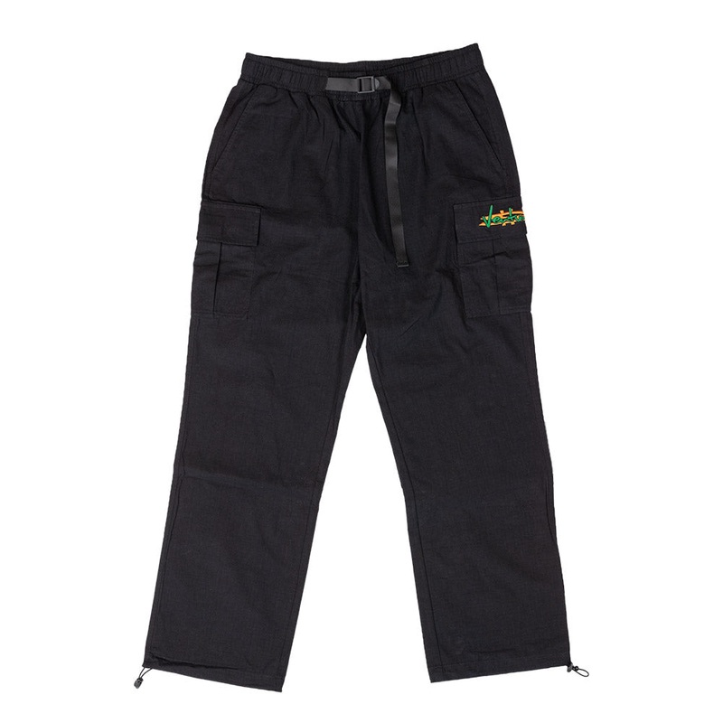 Venture - Paid Cargo Pants Black