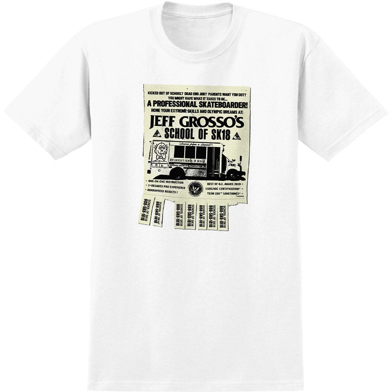 Anti Hero - Grosso School Of Sk18 Tee White