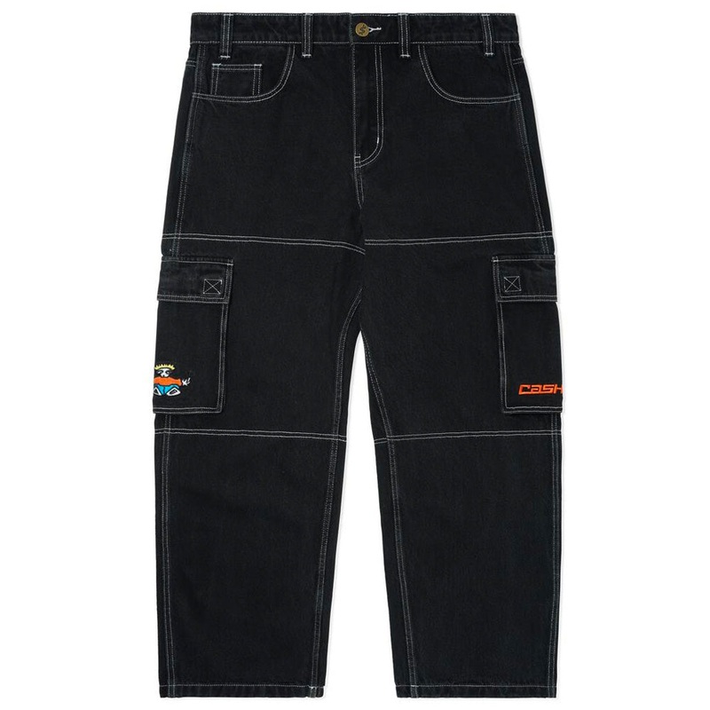 Cash Only - Aleka Cargo Jeans Washed Black