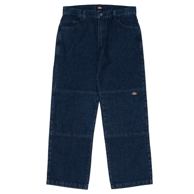 Dickies - 85-283 Double Knee Loose Fit Denim Jeans Rinsed Indigo