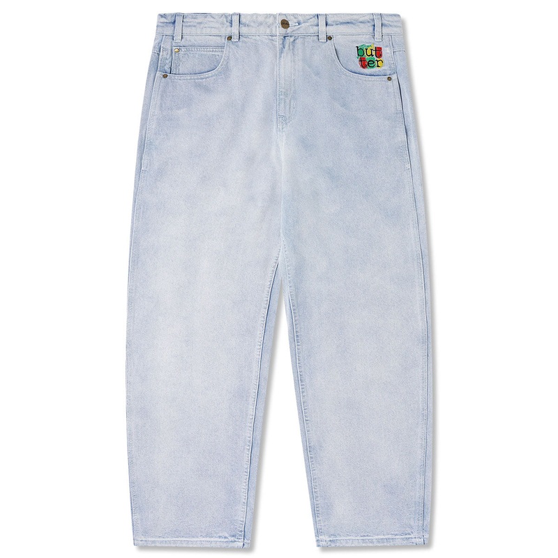 Butter Goods - Scribble Denim Jeans Light Blue