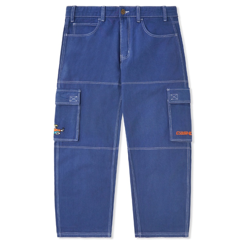 Cash Only - Aleka Cargo Jeans Washed Blue