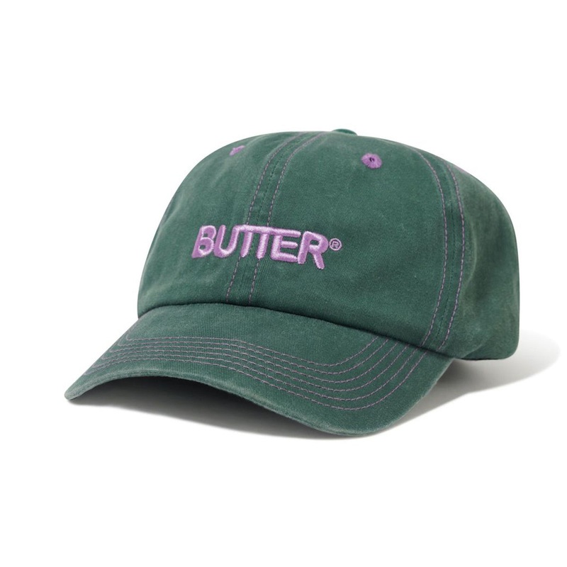 Butter Goods - Rounded Logo 6 Panel Cap Forest