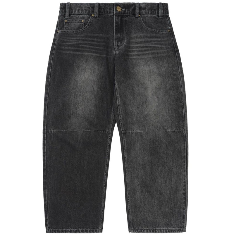 Butter Goods - Wide Cut Denim Jeans Washed Black
