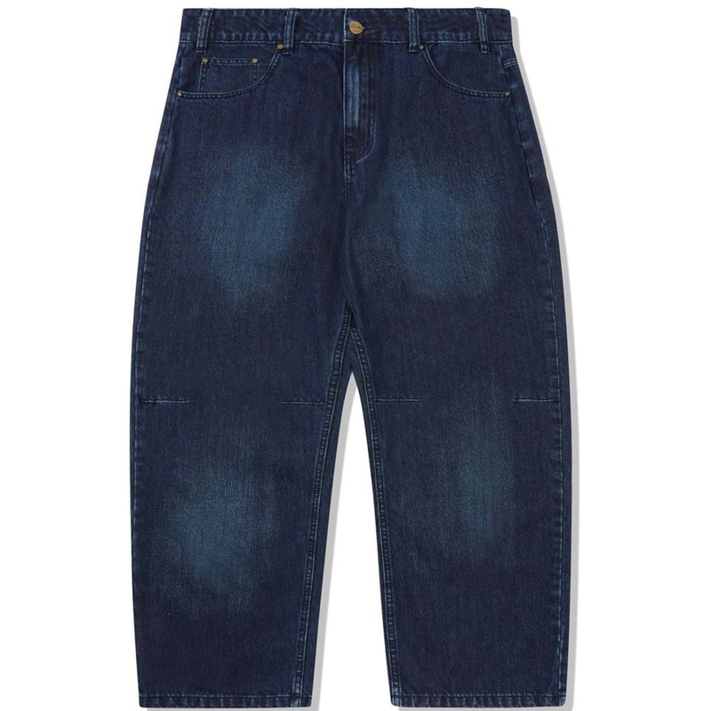 Butter Goods - Wide Cut Denim Jeans Washed Slub Blue