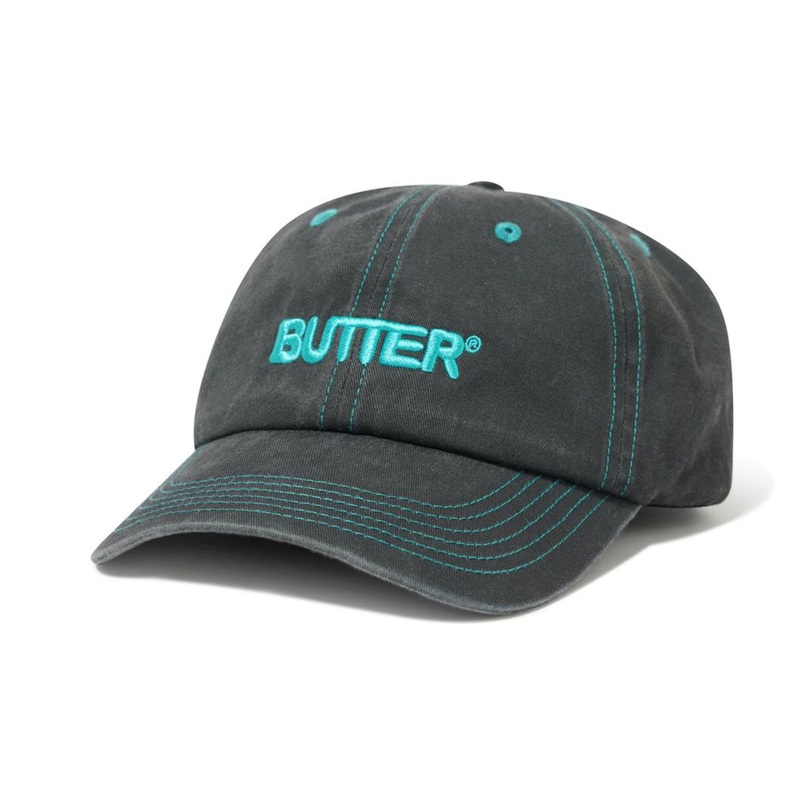 Butter Goods - Rounded Logo 6 Panel Cap Black