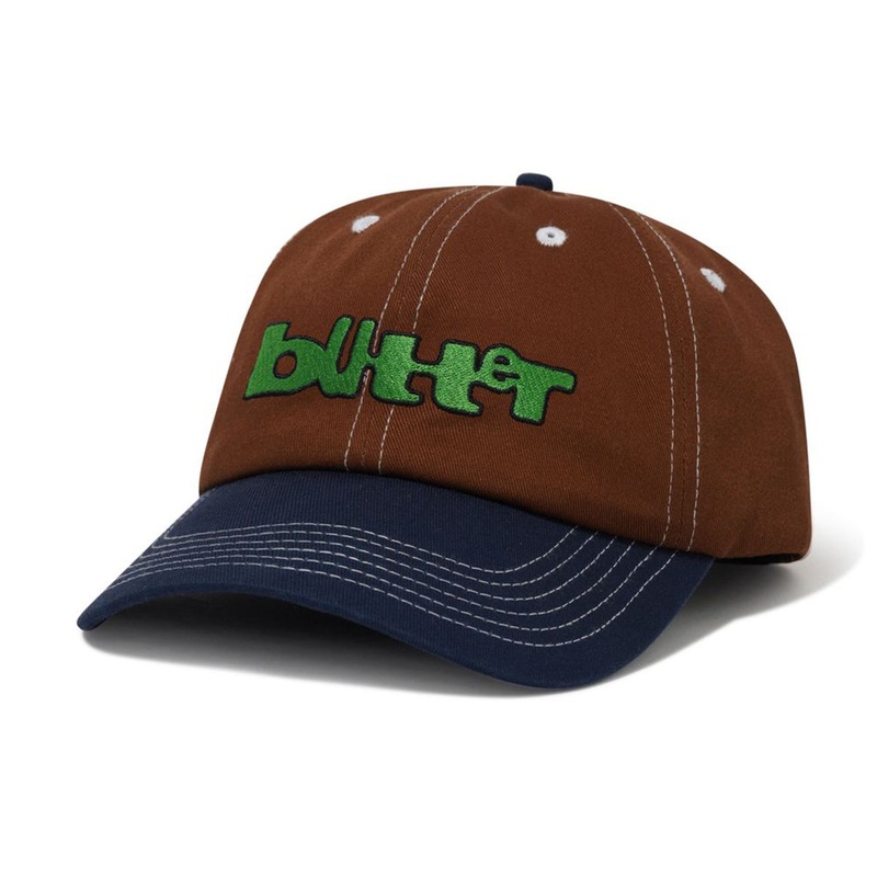 Butter Goods - Warped 6 Panel Cap Brown/Navy