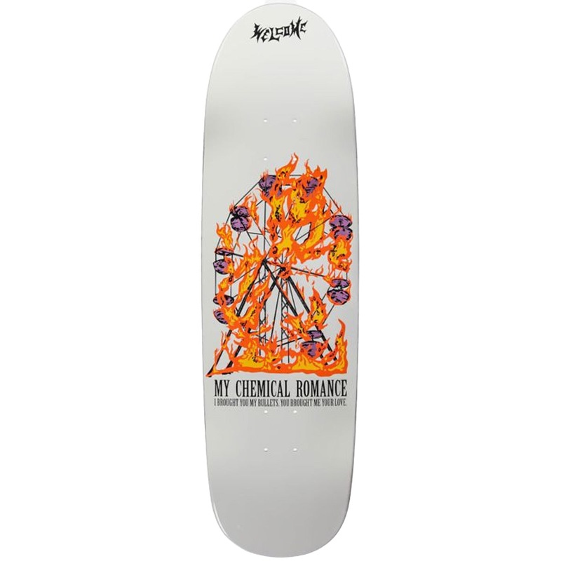 Welcome - My Chemical Romance Bullets on Atheme 8.8 Skateboard Deck