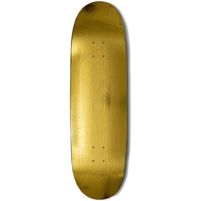Primitive - Franky Villani Bat Gold 9.125 Skateboard Deck