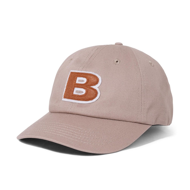 Butter Goods - B Logo 6 Panel Cap Khaki