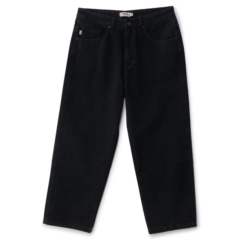S/Double - Emb Denim Standard Jeans Black Wash