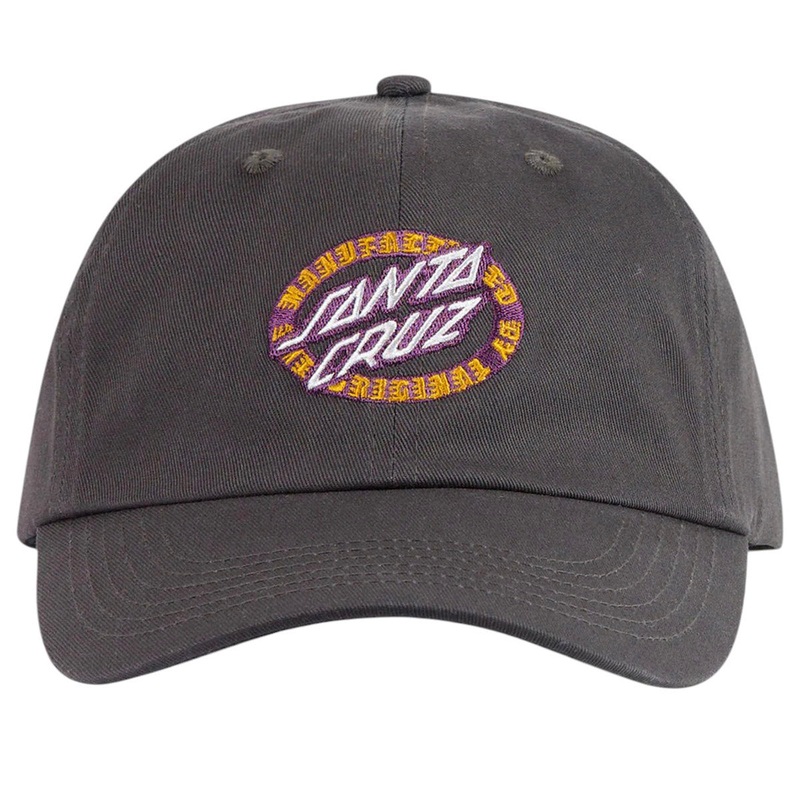Santa Cruz - MFG Dot Oval Dad Cap Off Black