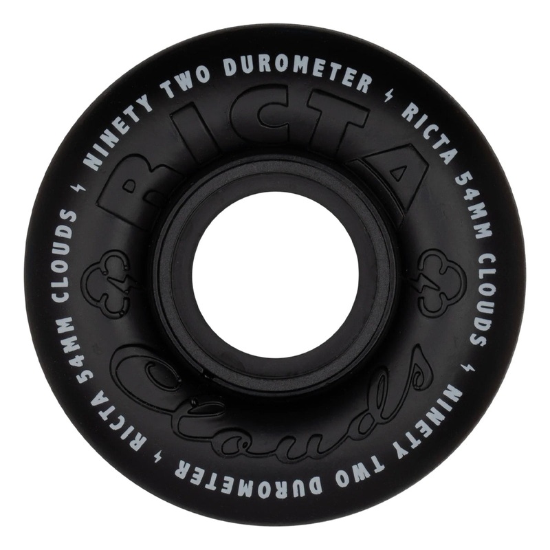 Ricta - Clouds Black/Black 54MM 92A Skateboard Wheels