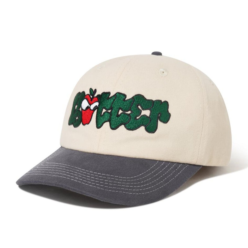 Butter Goods - Big Apple 6 Panel Cap Natural/Slate
