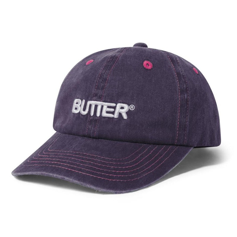 Butter Goods - Rounded Logo 6 Panel Cap Dusk