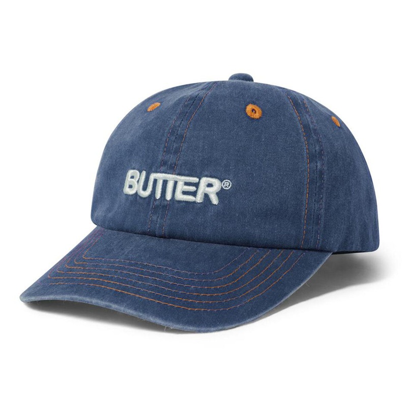 Butter Goods - Rounded Logo 6 Panel Cap Slate