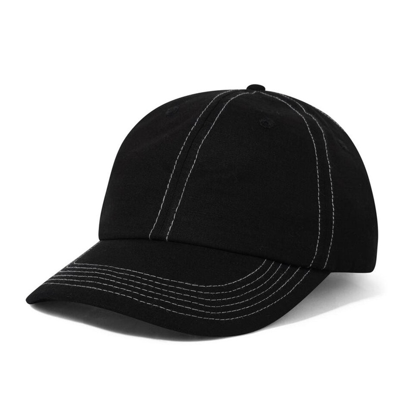 Butter Goods - Washed Ripstop 6 Panel Cap Black
