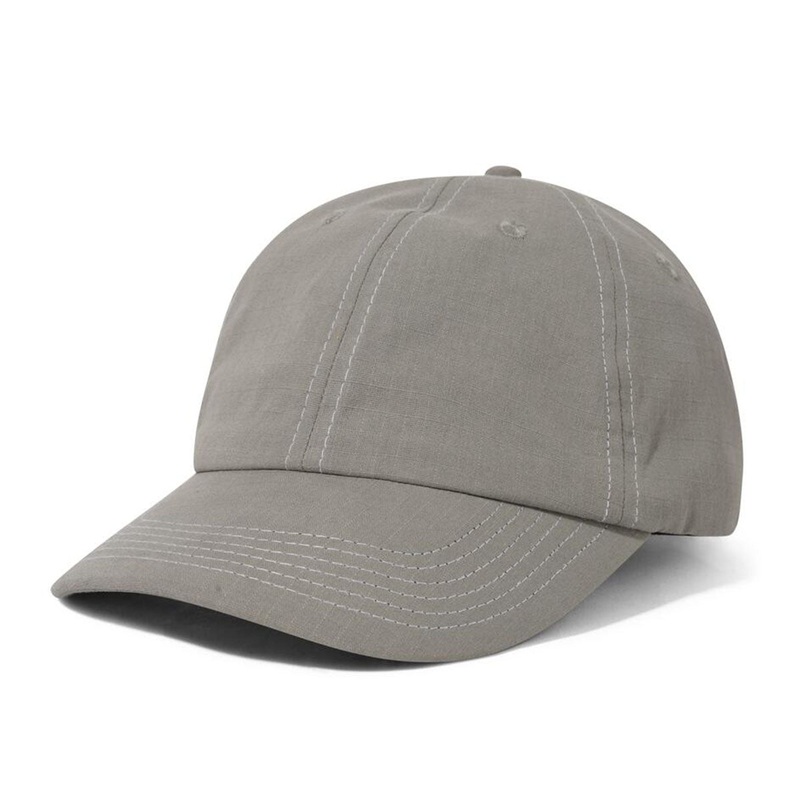 Butter Goods - Washed Ripstop 6 Panel Cap Grey