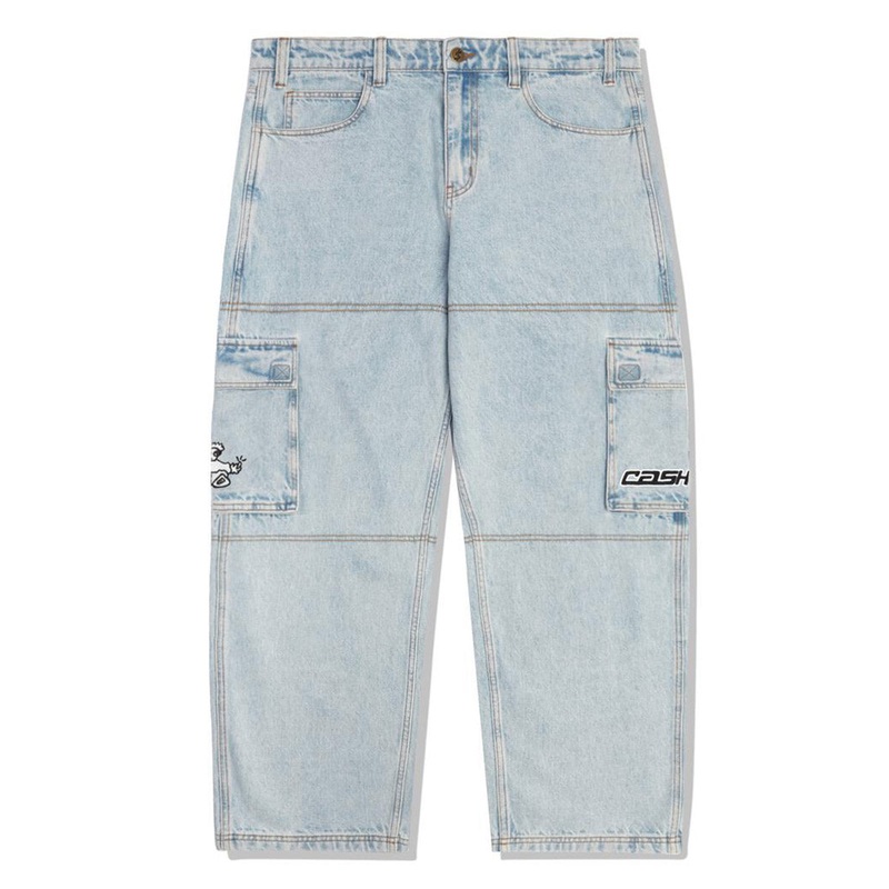 Cash Only - Aleka Cargo Jeans Light Wash
