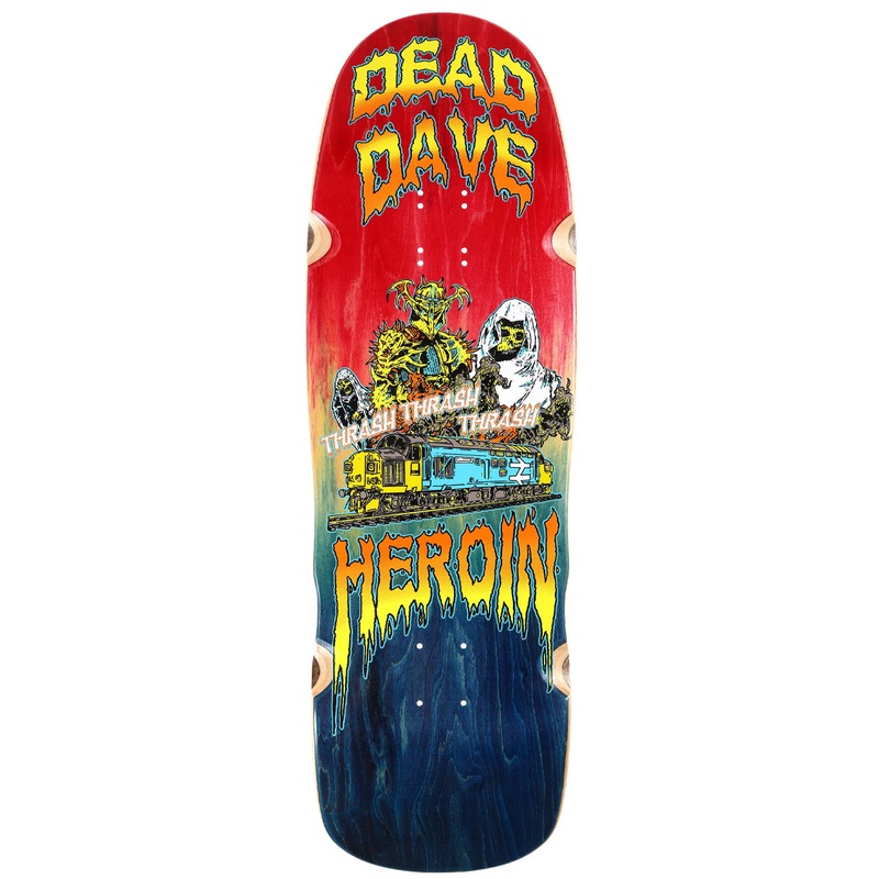 Heroin - Dead Dave Ghost Train 10.1 Skateboard Deck