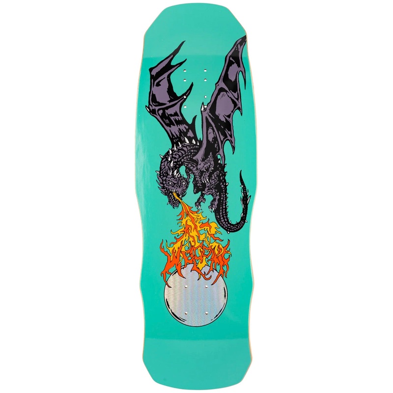 Welcome - Fire Breather on Dark Lord 9.75 Skateboard Deck