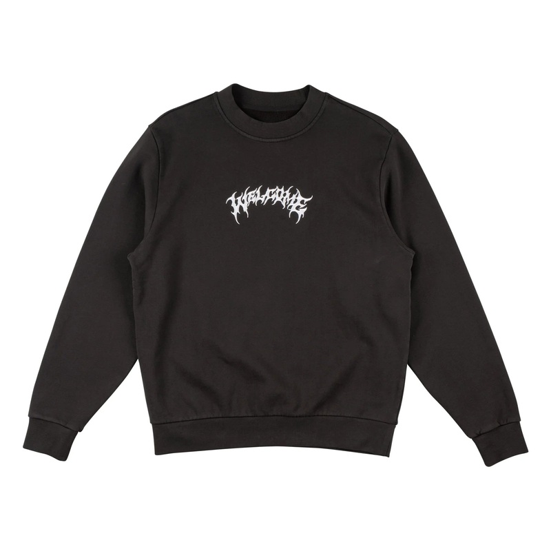 Welcome - Barb Pigment-Dyed Crew Raven