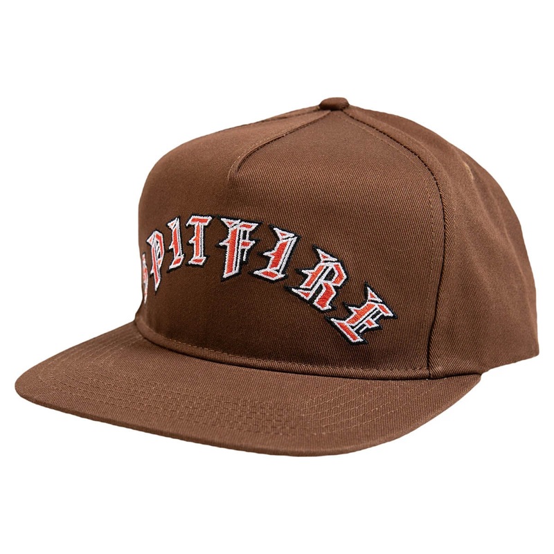 Spitfire - Old E Arch Snapback Brown/Red