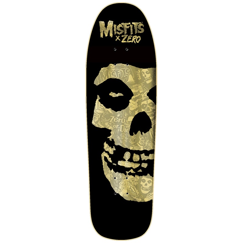 Zero - Misfits Fiend Skull Collage 9.25 Skateboard Deck
