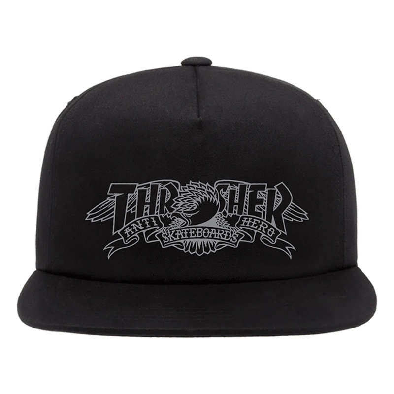 Thrasher - Anti Hero Mag Banner Snapback Black
