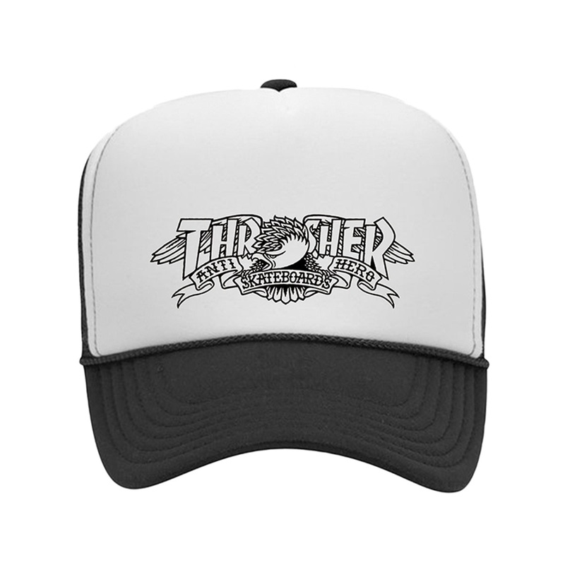 Thrasher - Anti Hero Mag Banner Trucker Black/White