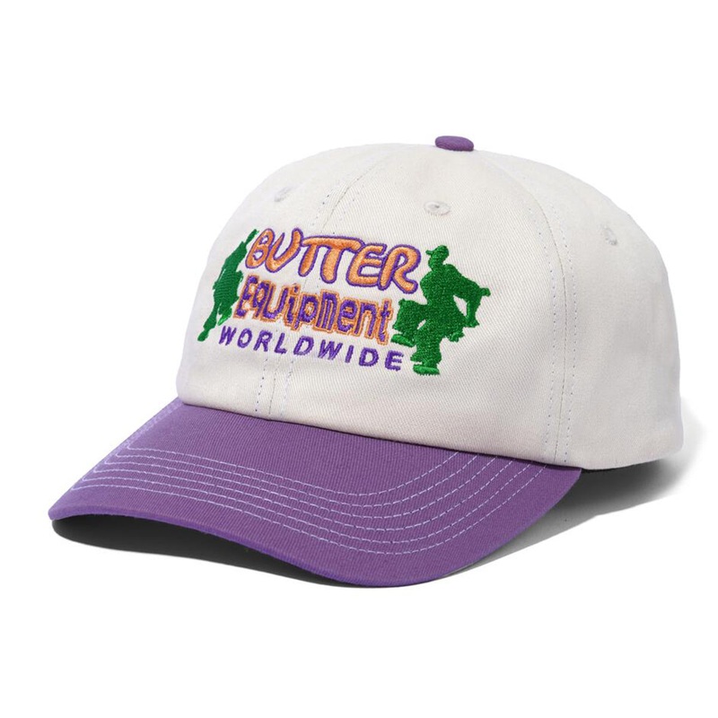 Butter Goods - Breaker 6 Panel Cap Natural/Grape