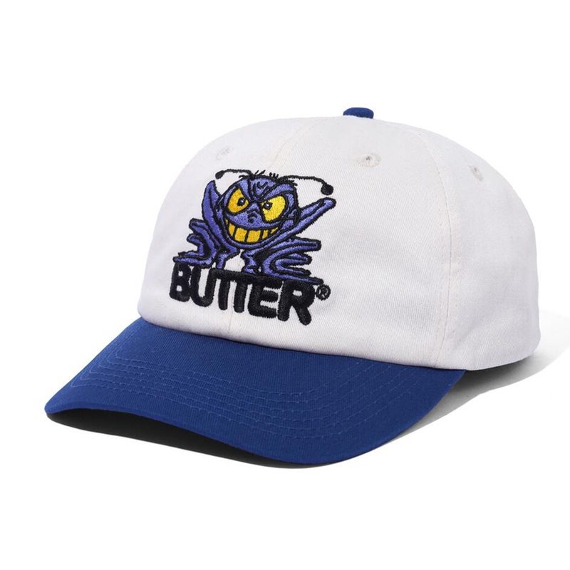 Butter Goods - Insect 6 Panel Cap Natural/Harbour Blue