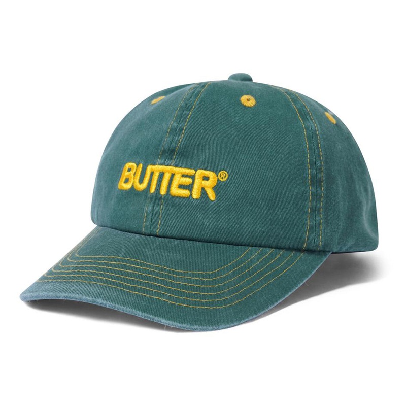 Butter Goods - Rounded Logo 6 Panel Cap Ivy