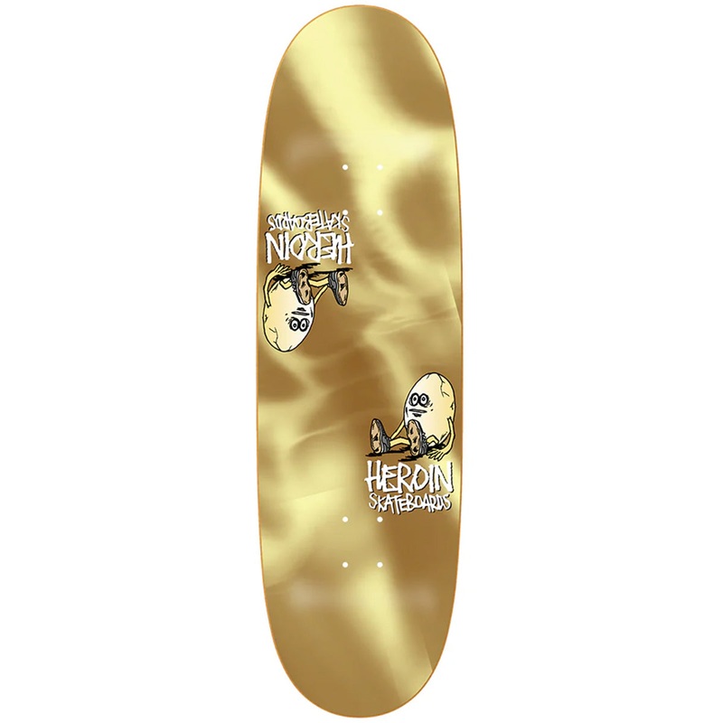 Heroin - Symmetrical Egg Gold 9.25 Skateboard Deck